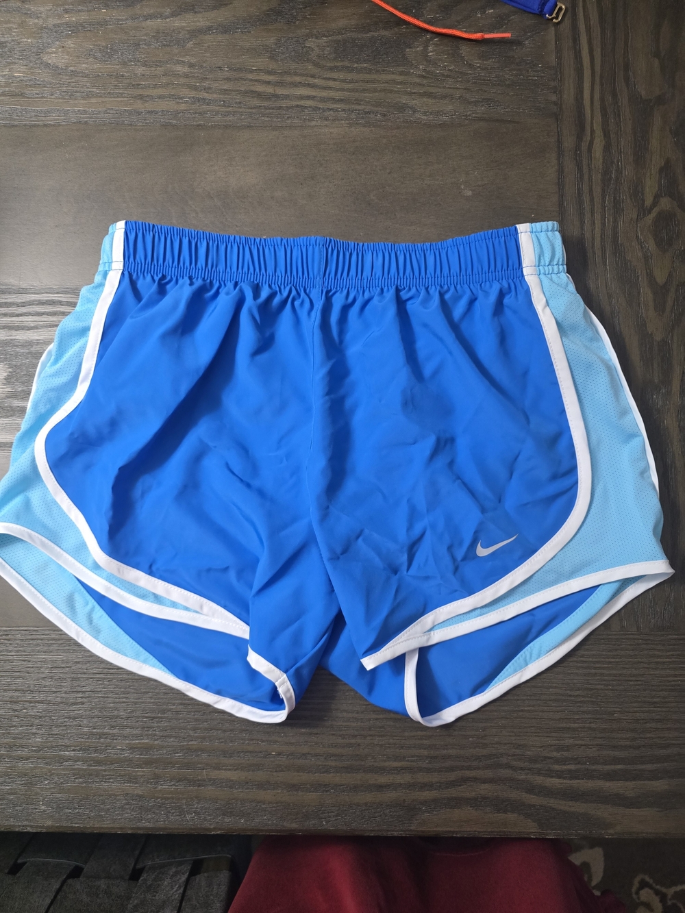 NEW 💎Nike Women's Athletic Shorts in Royal Blue with Light Blue and White Trim
